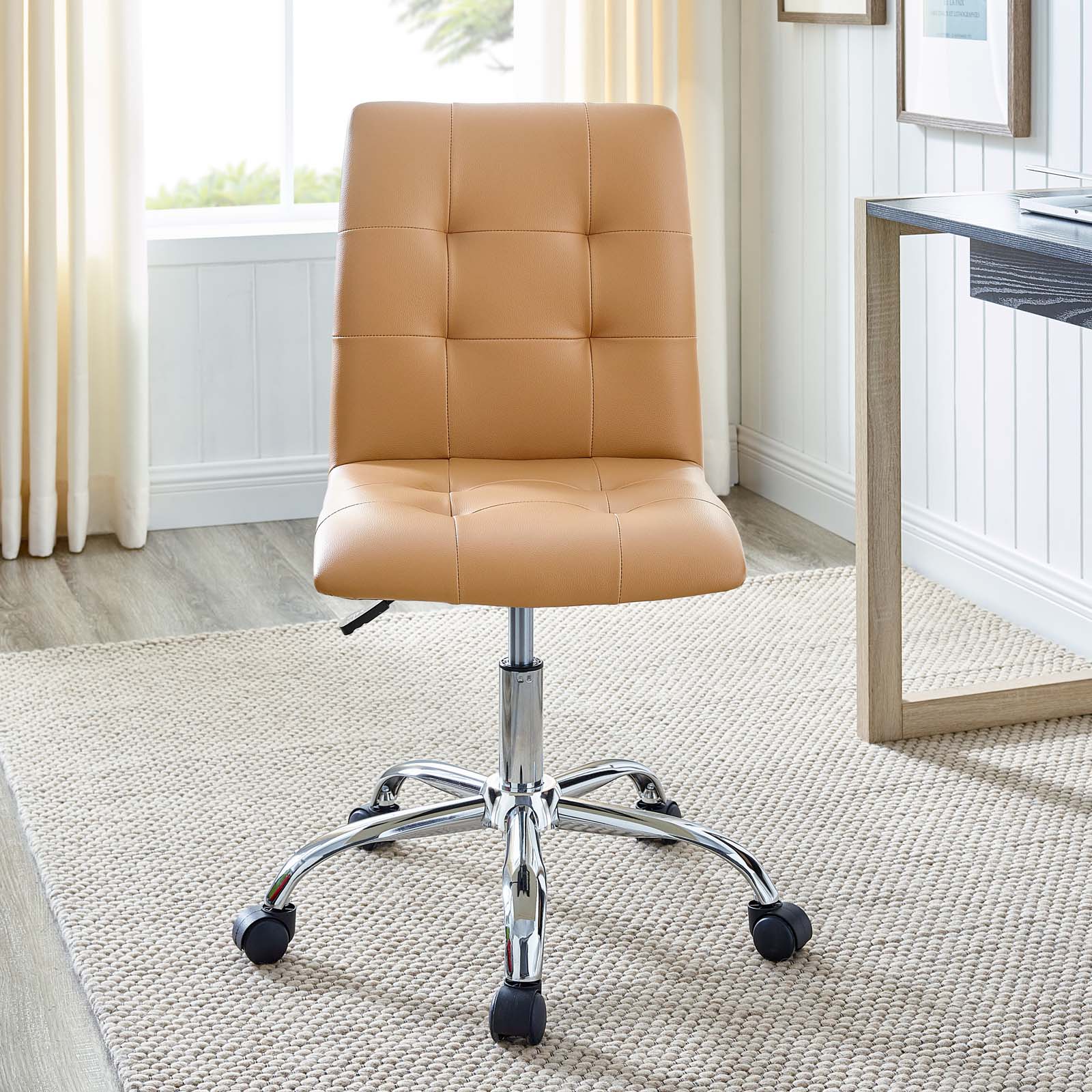 Prim Armless Mid Back Office Chair - East Shore Modern Home Furnishings