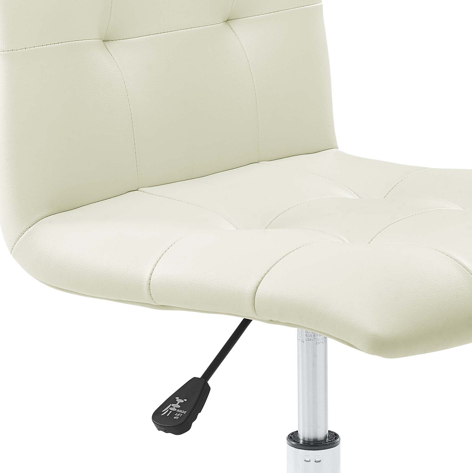 Prim Armless Mid Back Office Chair - East Shore Modern Home Furnishings