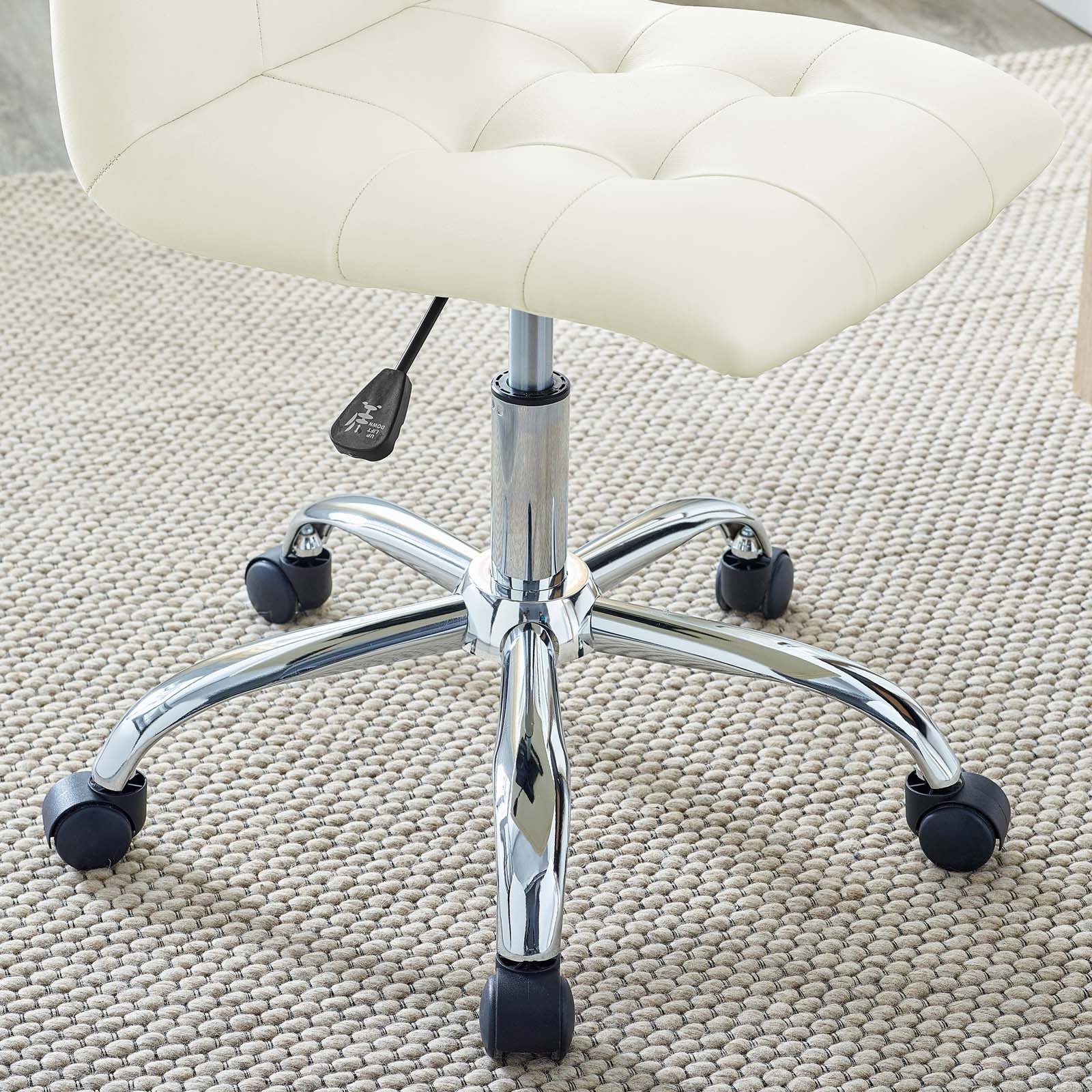 Prim Armless Mid Back Office Chair - East Shore Modern Home Furnishings