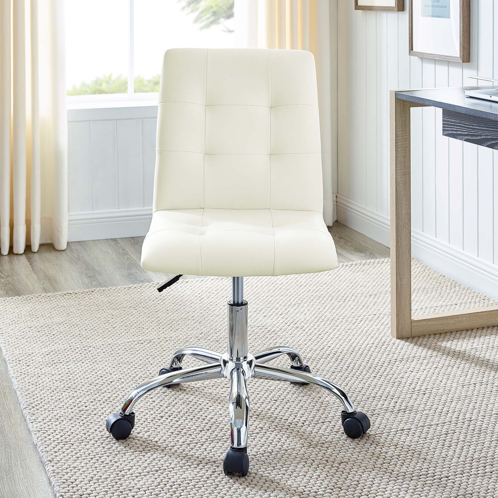 Prim Armless Mid Back Office Chair - East Shore Modern Home Furnishings