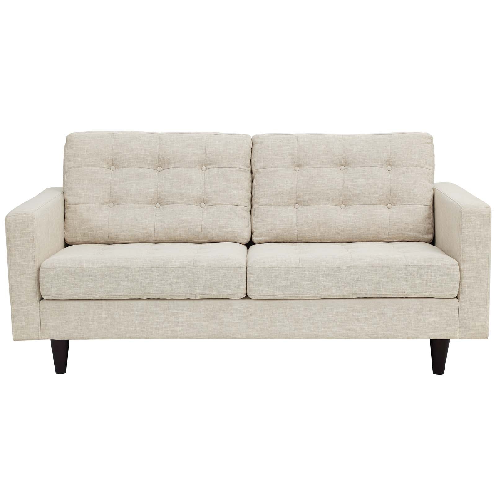 Empress Upholstered Fabric Loveseat - East Shore Modern Home Furnishings