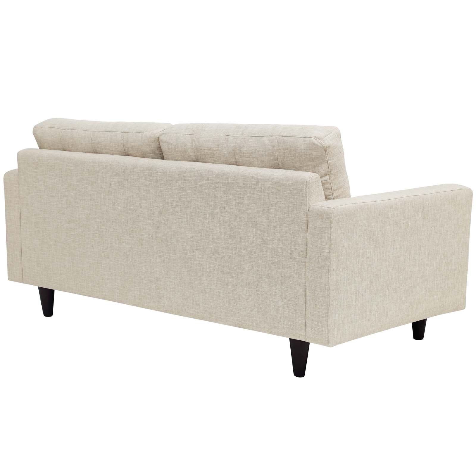 Empress Upholstered Fabric Loveseat - East Shore Modern Home Furnishings