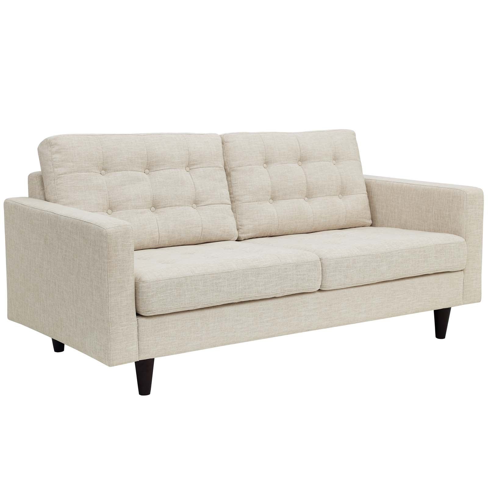 Empress Upholstered Fabric Loveseat - East Shore Modern Home Furnishings