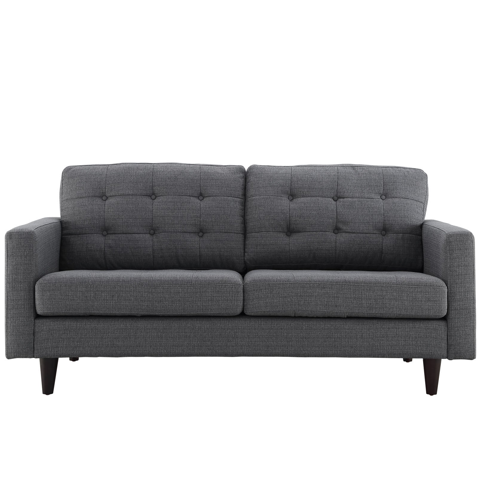 Empress Upholstered Fabric Loveseat - East Shore Modern Home Furnishings