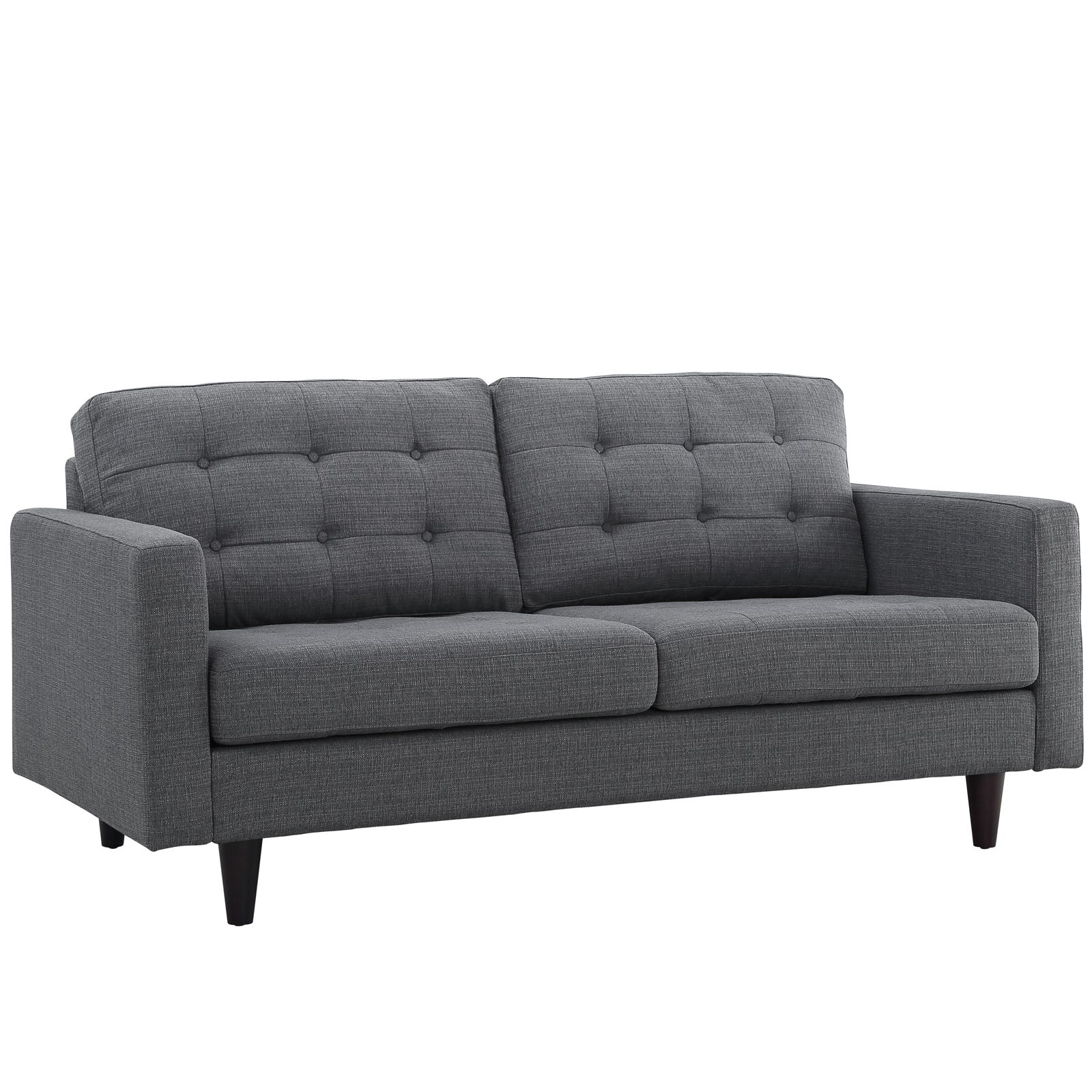 Empress Upholstered Fabric Loveseat - East Shore Modern Home Furnishings