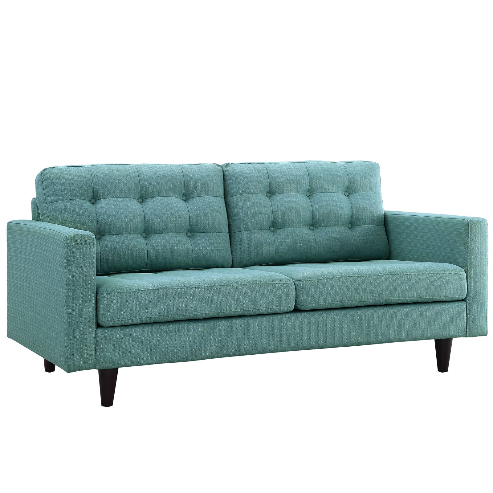 Empress Upholstered Fabric Loveseat - East Shore Modern Home Furnishings