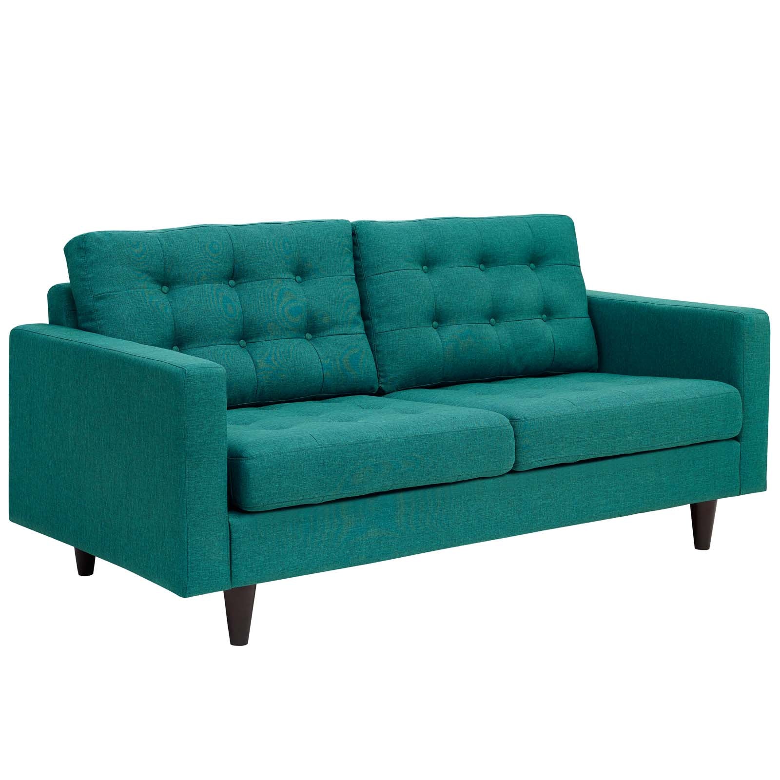 Empress Upholstered Fabric Loveseat - East Shore Modern Home Furnishings