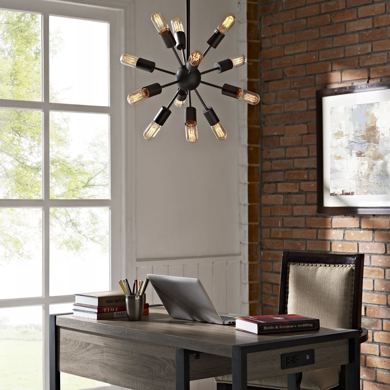 Spectrum Metal Chandelier - East Shore Modern Home Furnishings