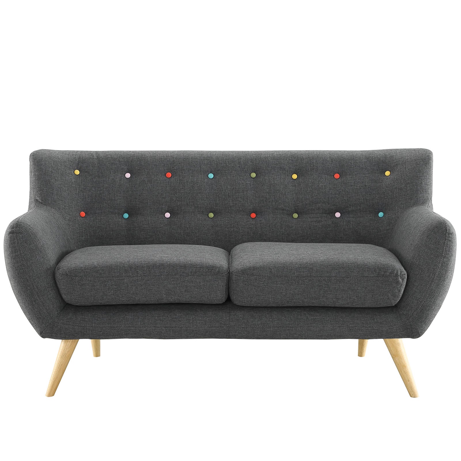 Remark Upholstered Fabric Loveseat - East Shore Modern Home Furnishings