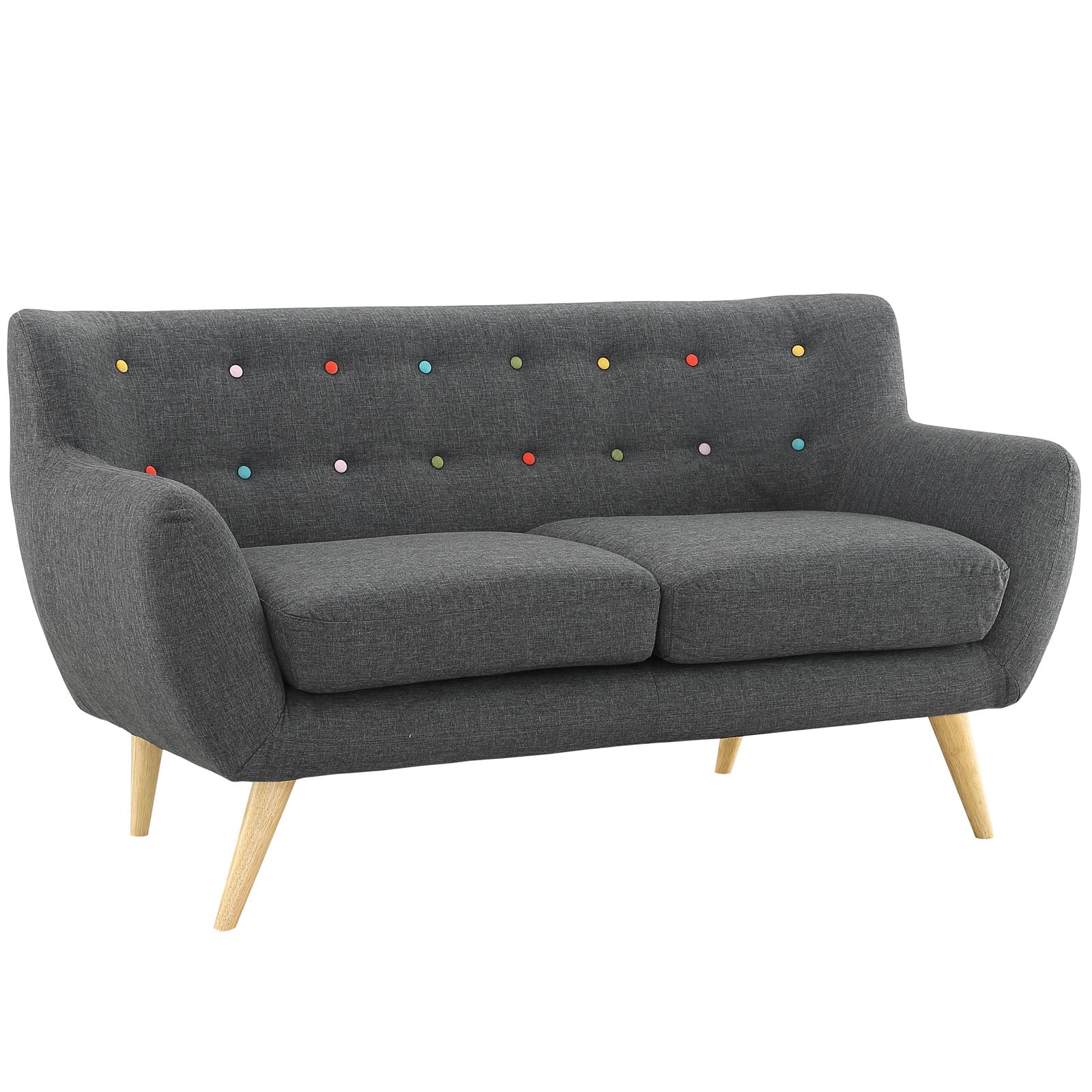 Remark Upholstered Fabric Loveseat - East Shore Modern Home Furnishings