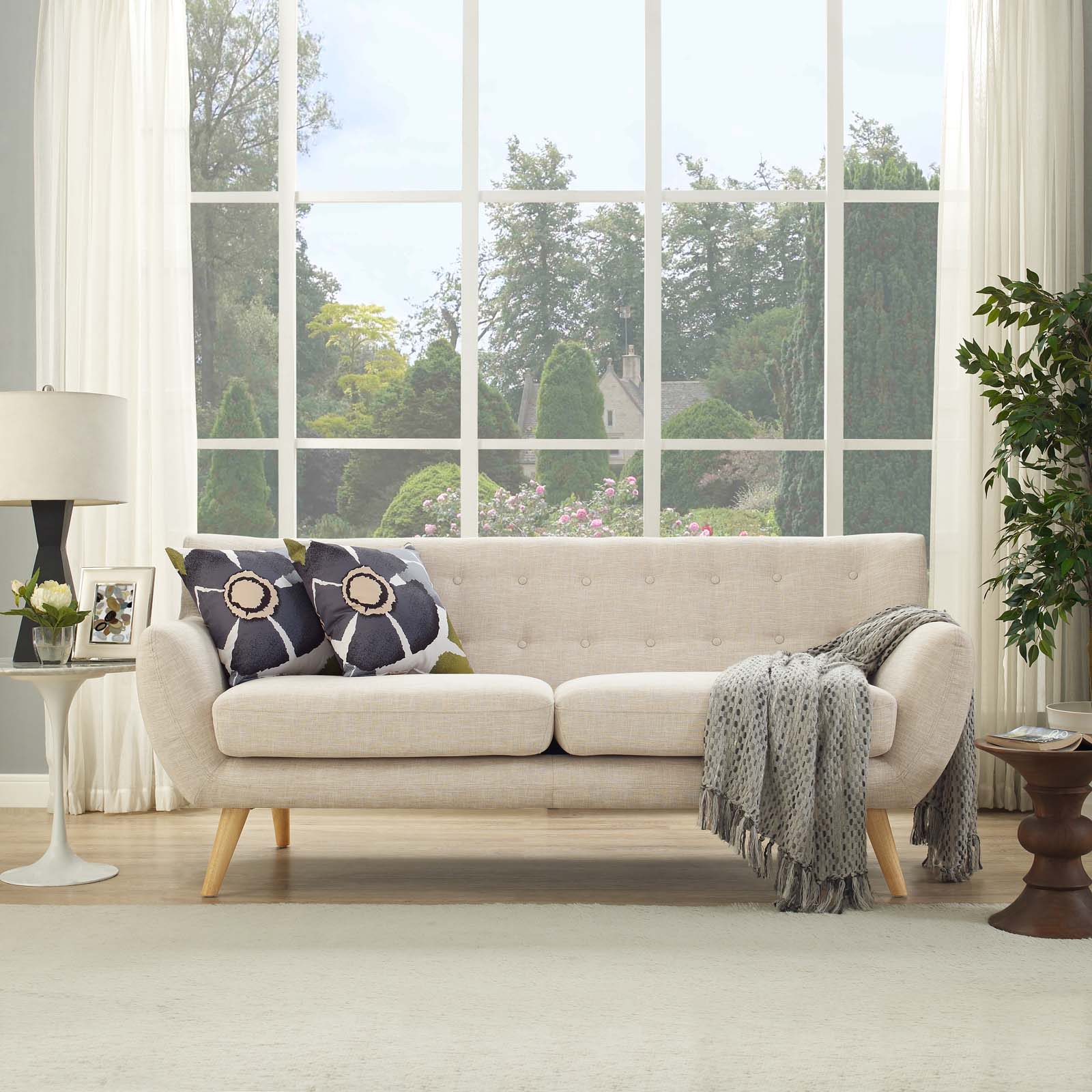 Remark Upholstered Fabric Sofa