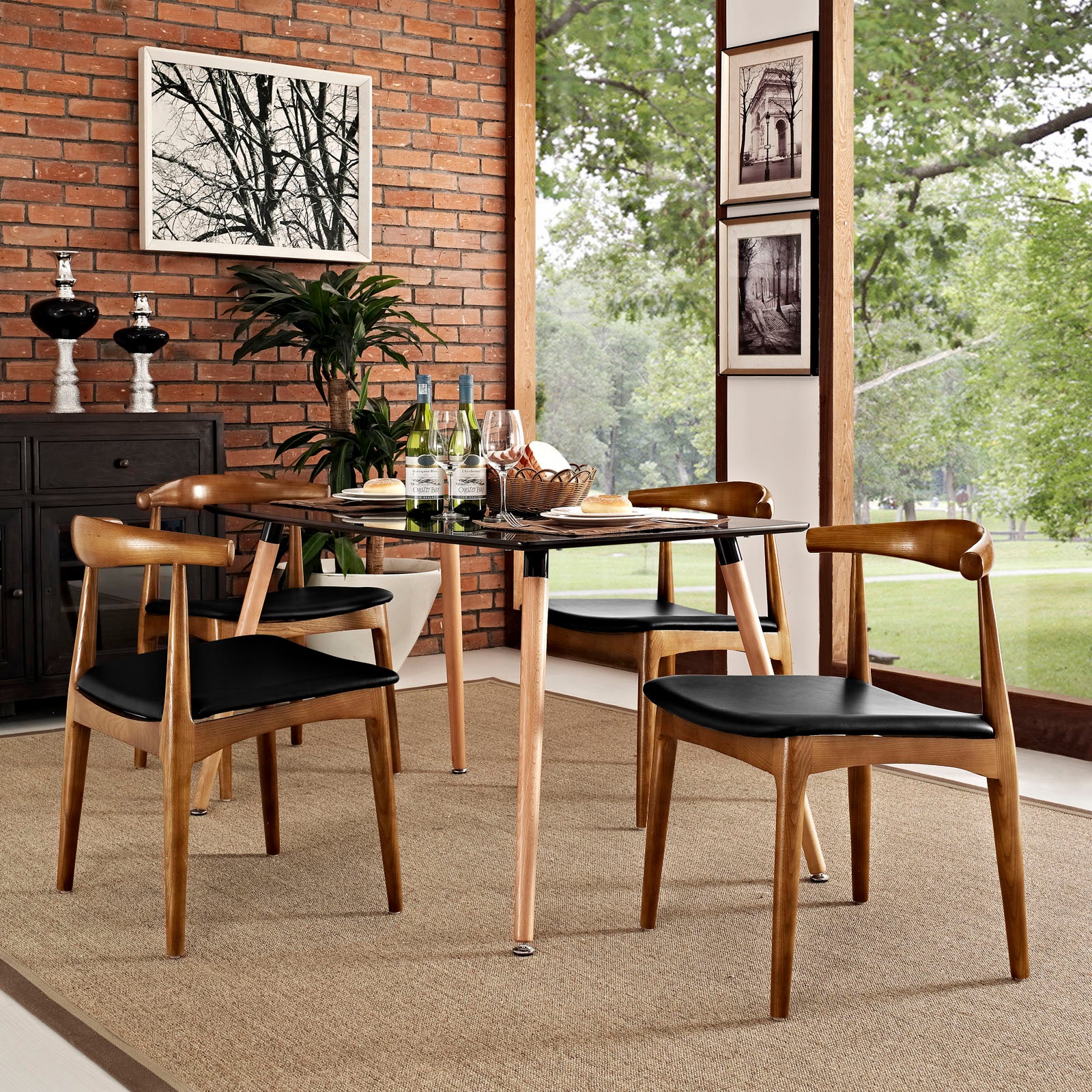 Tracy Dining Chairs Wood Set of 4 - East Shore Modern Home Furnishings