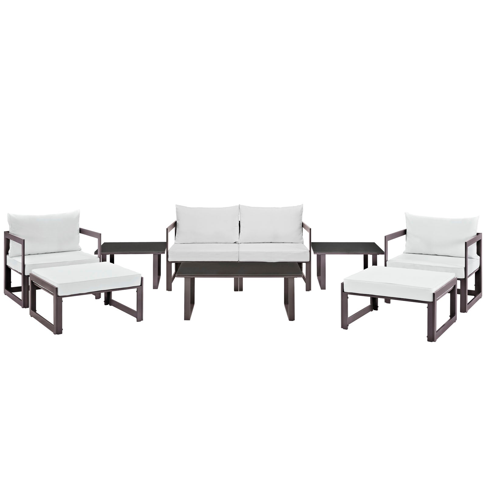 Fortuna 9 Piece Outdoor Patio Sectional Sofa Set - East Shore Modern Home Furnishings