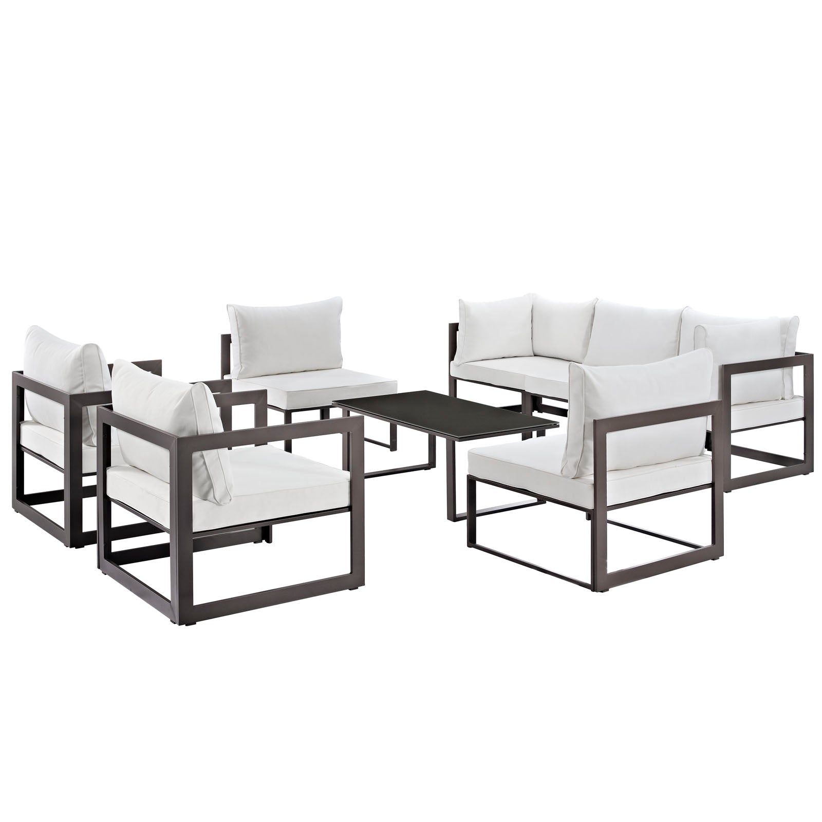 Fortuna 8 Piece Outdoor Patio Sectional Sofa Set - East Shore Modern Home Furnishings