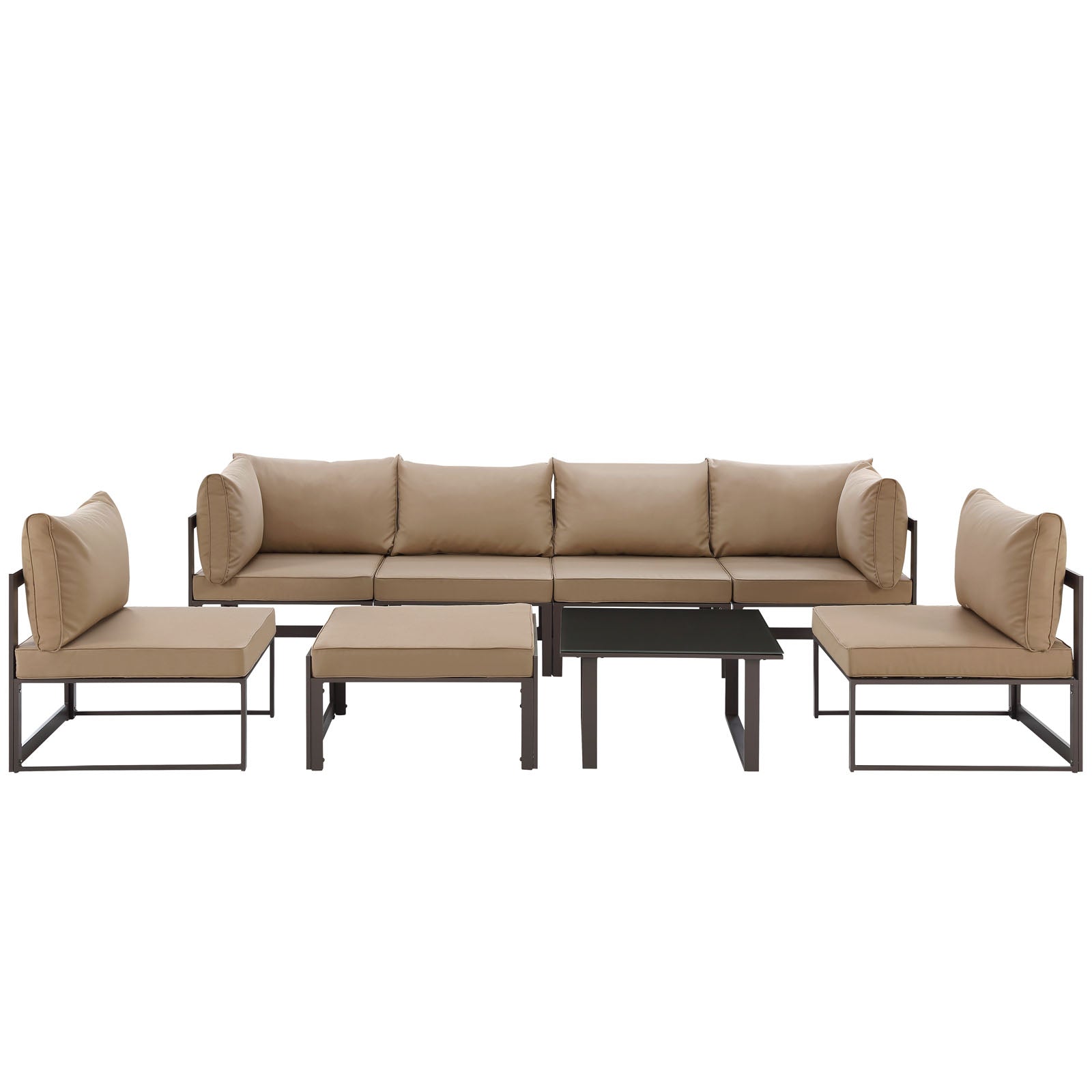 Fortuna 8 Piece Outdoor Patio Sectional Sofa Set - East Shore Modern Home Furnishings