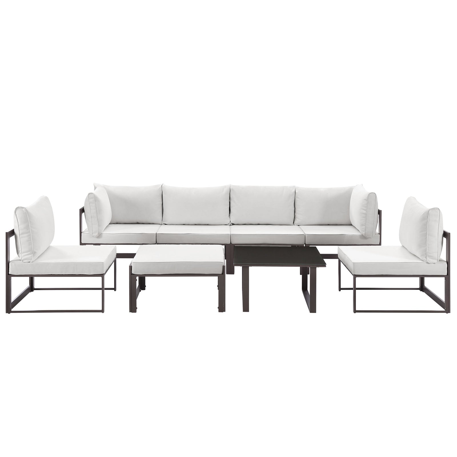 Fortuna 8 Piece Outdoor Patio Sectional Sofa Set - East Shore Modern Home Furnishings