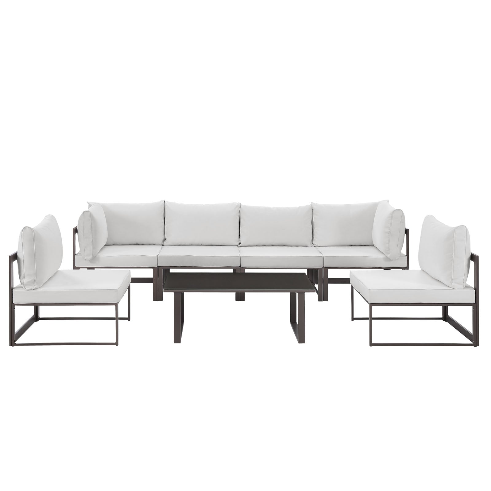 Fortuna 7 Piece Outdoor Patio Sectional Sofa Set - East Shore Modern Home Furnishings