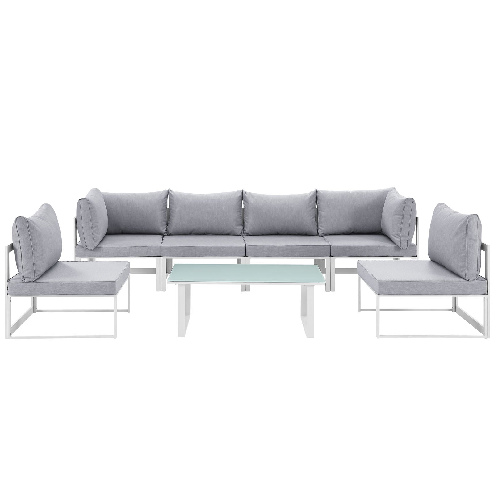 Fortuna 7 Piece Outdoor Patio Sectional Sofa Set - East Shore Modern Home Furnishings