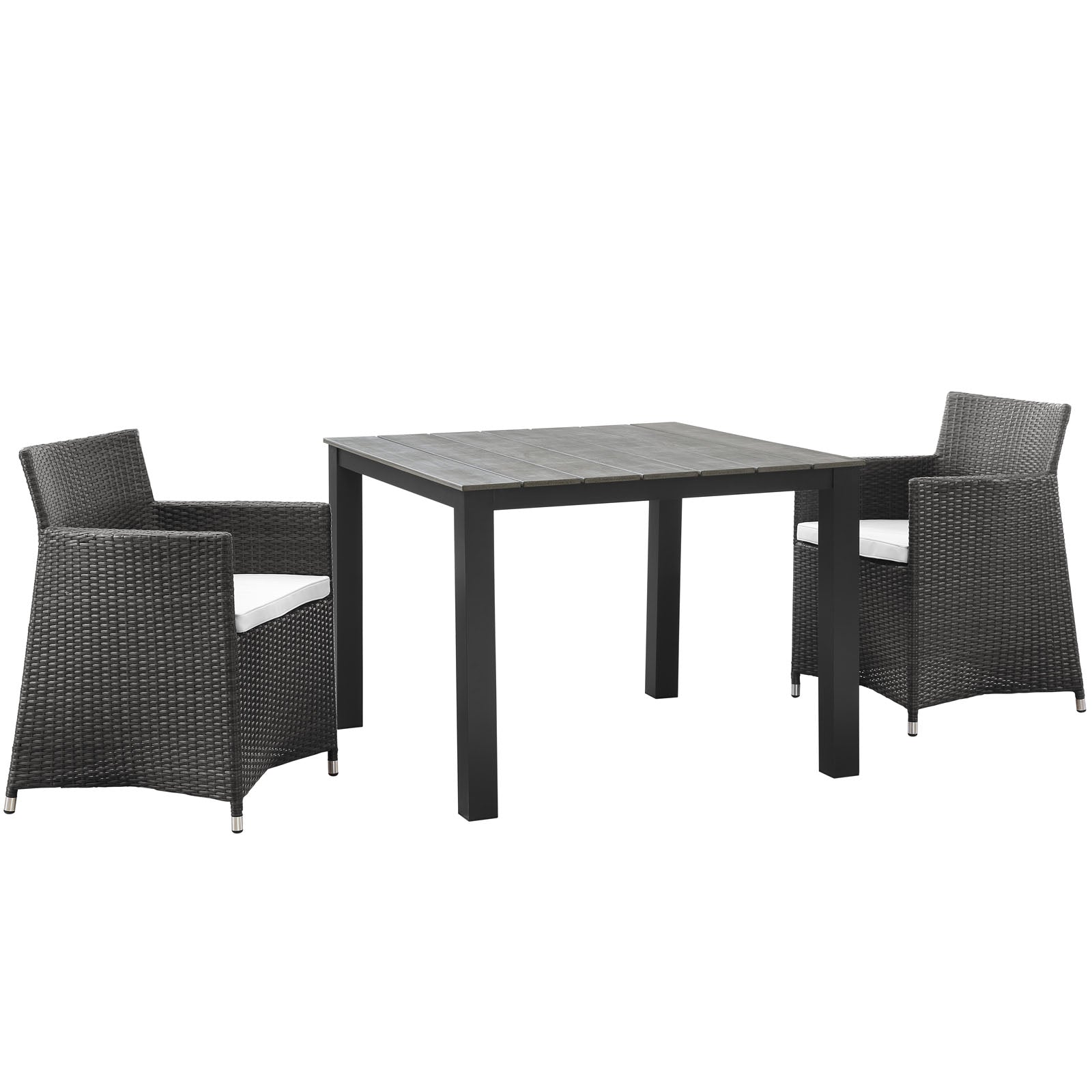 Junction 3 Piece Outdoor Patio Wicker Dining Set - East Shore Modern Home Furnishings