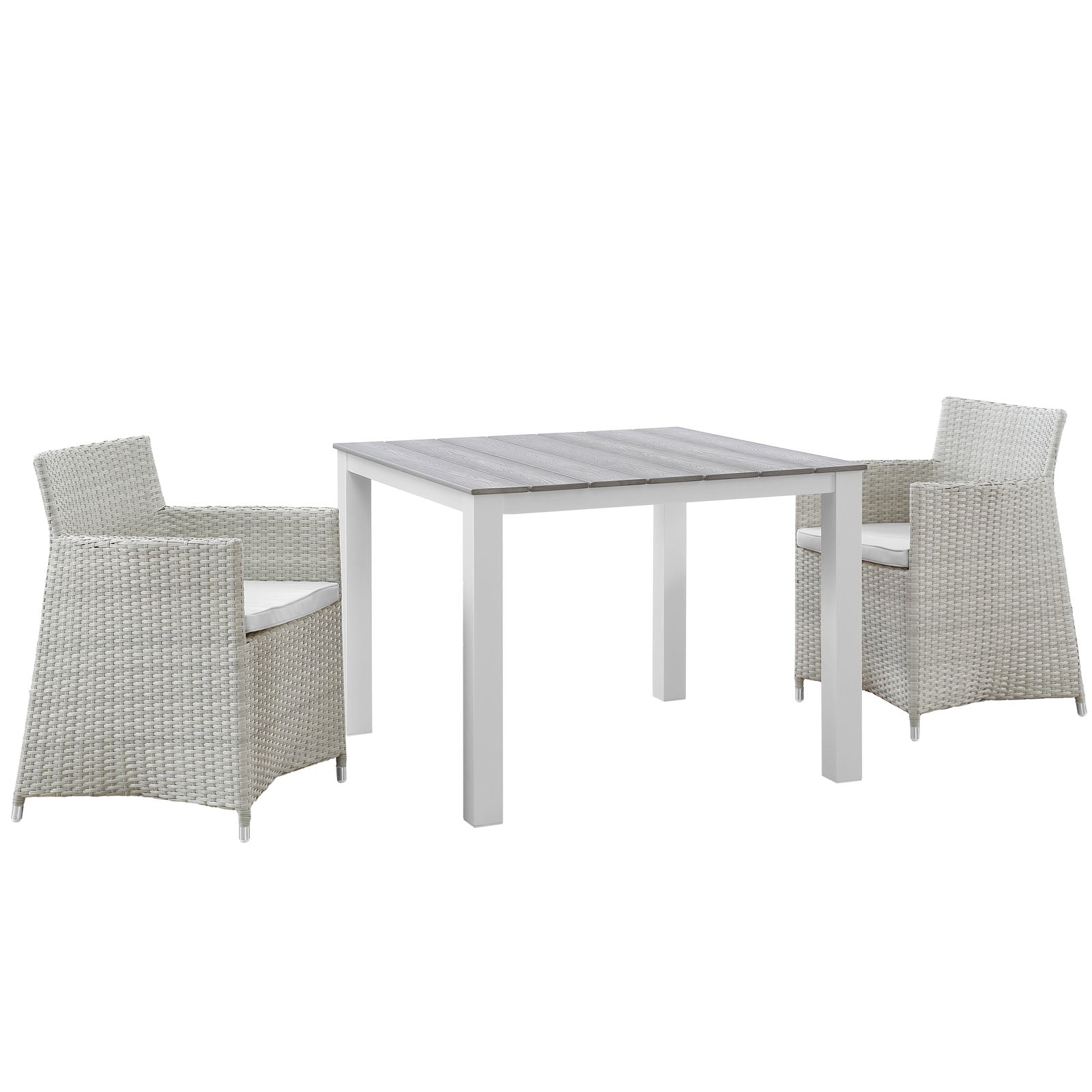Junction 3 Piece Outdoor Patio Wicker Dining Set - East Shore Modern Home Furnishings