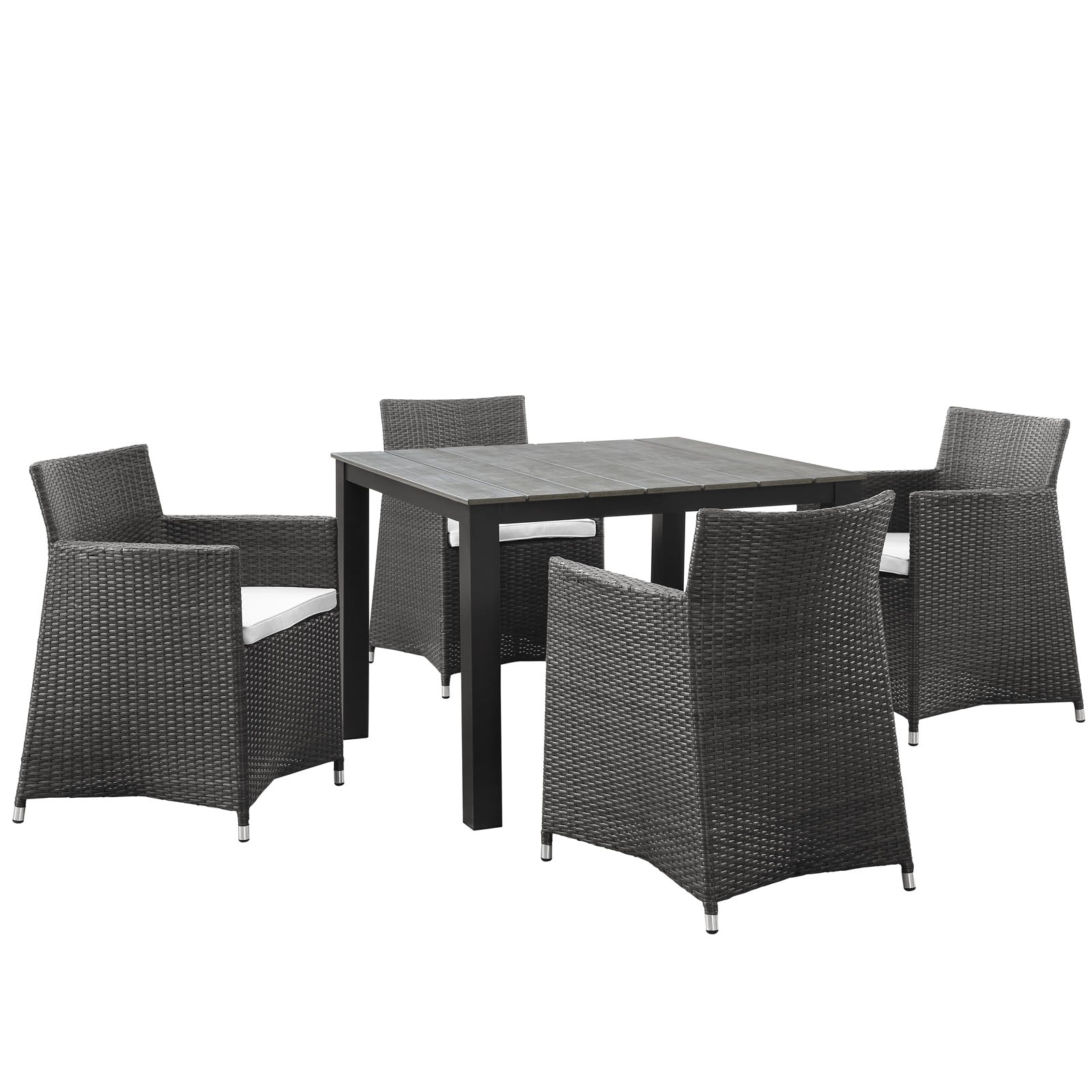 Junction 5 Piece Outdoor Patio Dining Set - East Shore Modern Home Furnishings