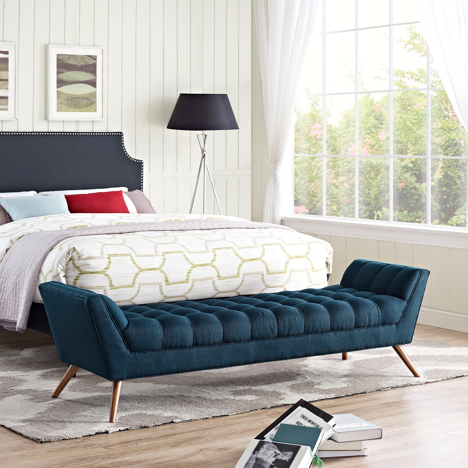 Response Upholstered Fabric Bench