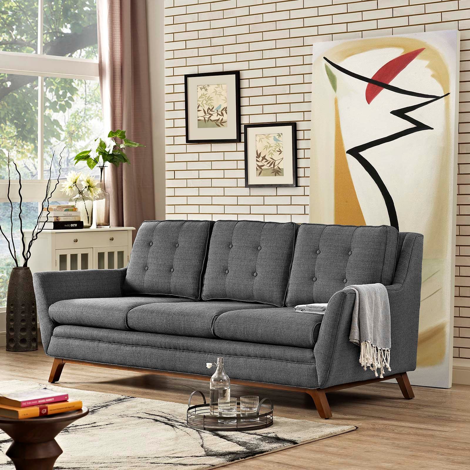 Beguile Upholstered Fabric Sofa - East Shore Modern Home Furnishings