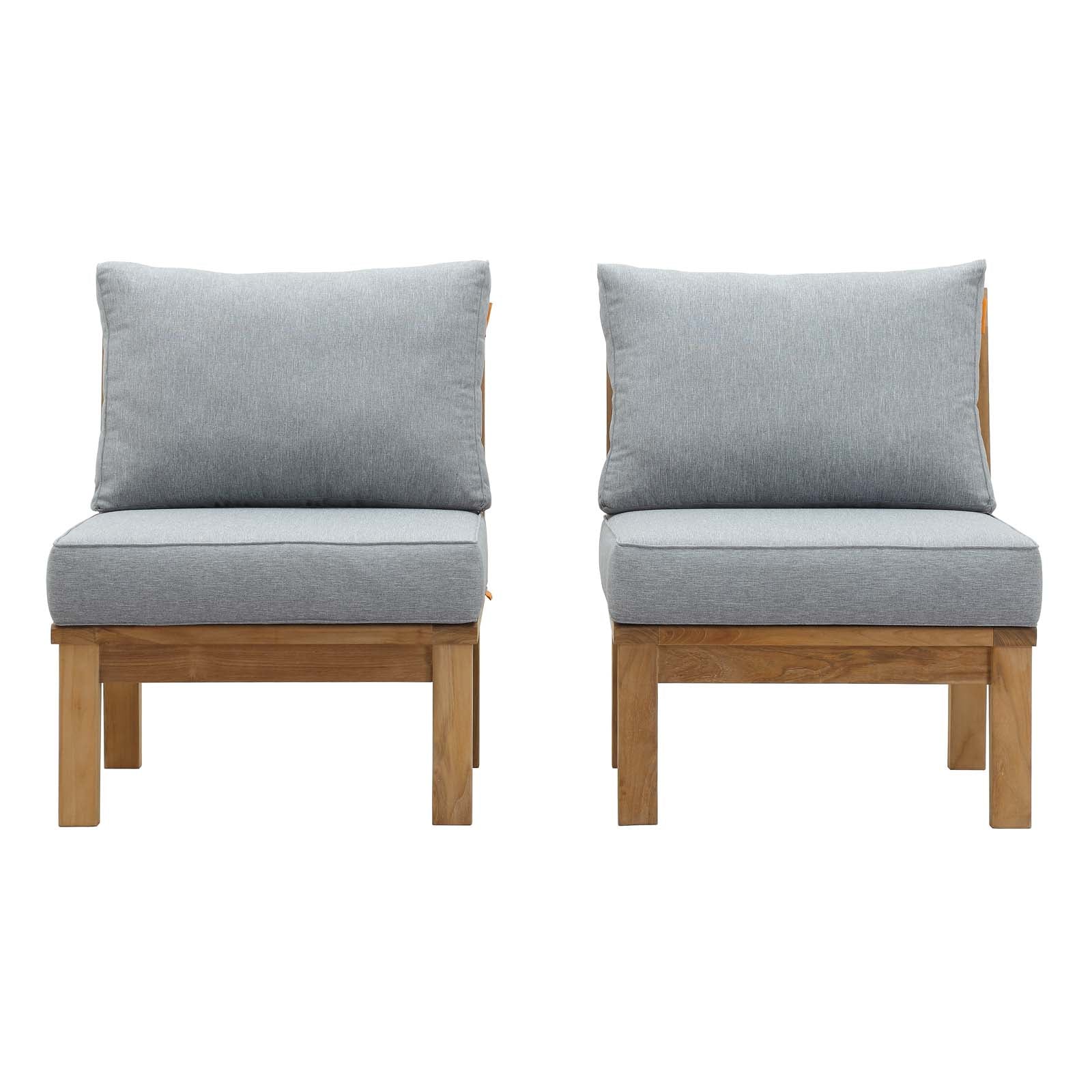 Marina 2 Piece Outdoor Patio Teak Set - East Shore Modern Home Furnishings