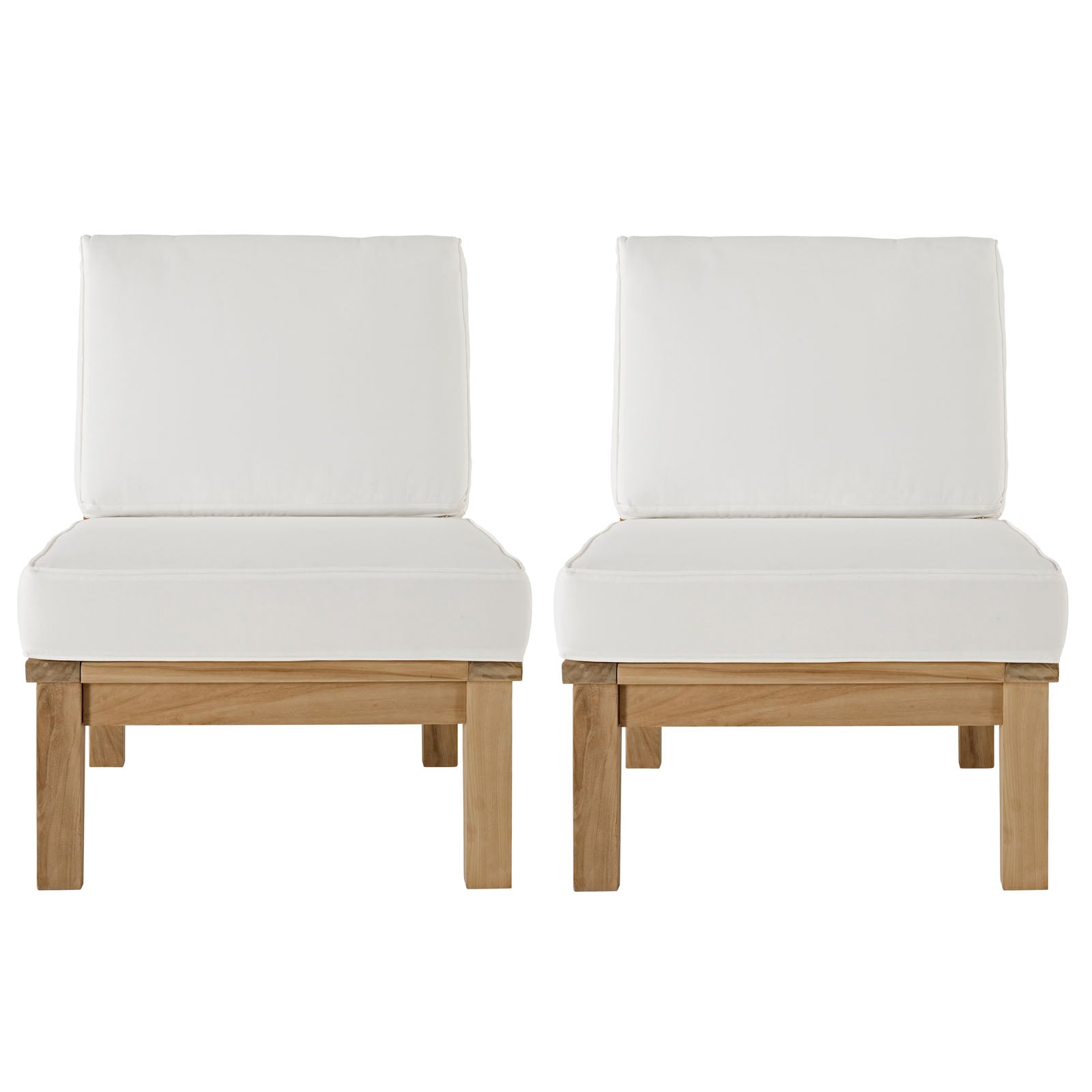 Marina 2 Piece Outdoor Patio Teak Set - East Shore Modern Home Furnishings
