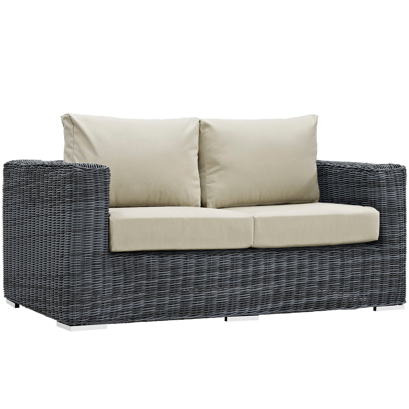 Summon Outdoor Patio Sunbrella® Loveseat - East Shore Modern Home Furnishings