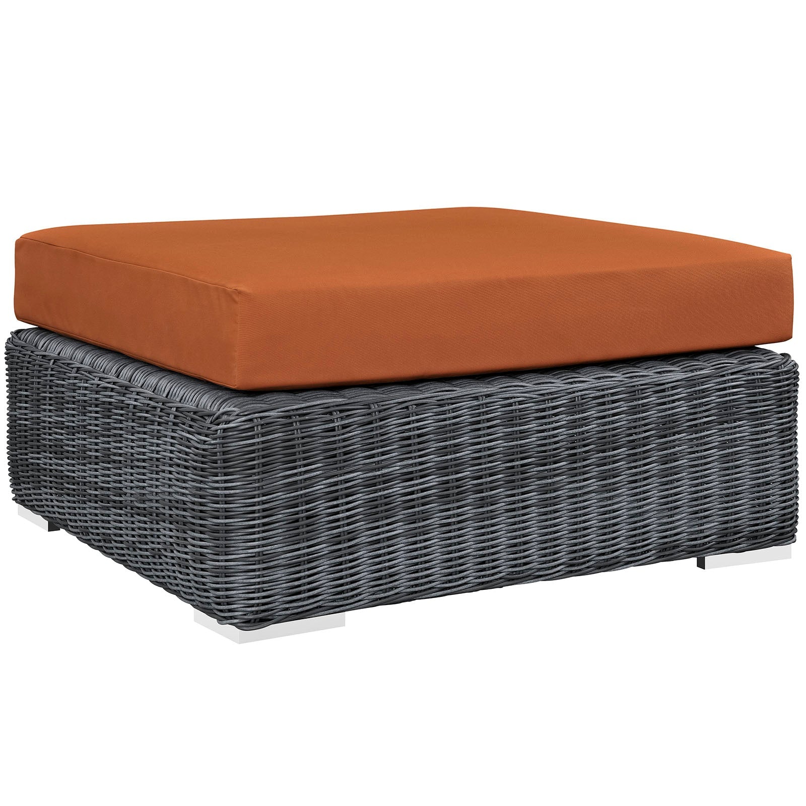 Summon Outdoor Patio Sunbrella® Square Ottoman - East Shore Modern Home Furnishings