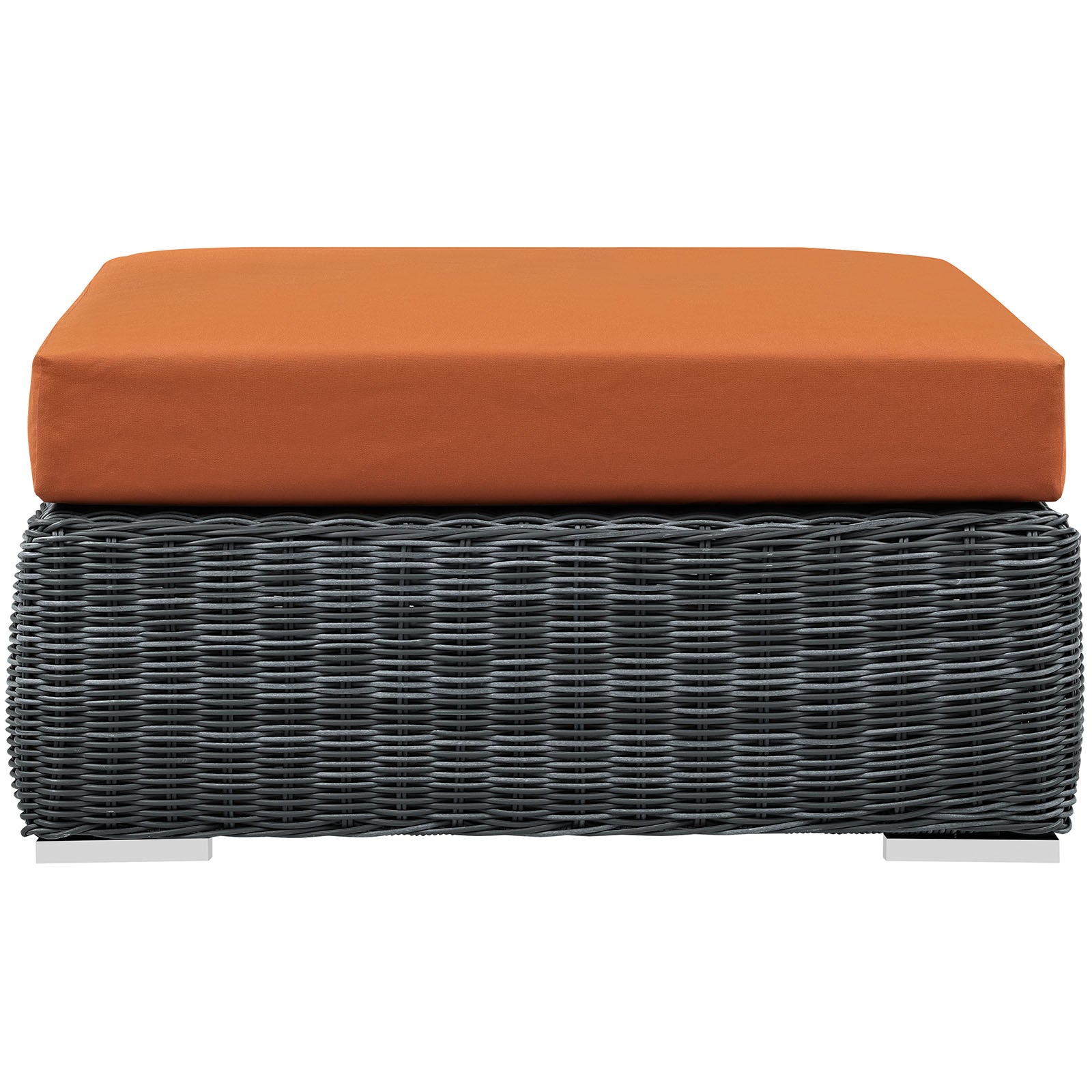 Summon Outdoor Patio Sunbrella® Square Ottoman - East Shore Modern Home Furnishings