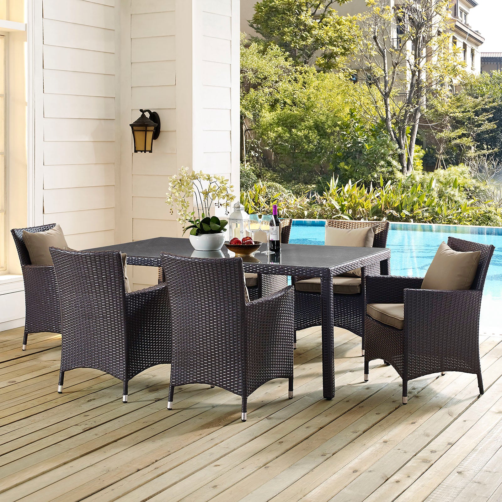 Convene 70" Outdoor Patio Dining Table - East Shore Modern Home Furnishings