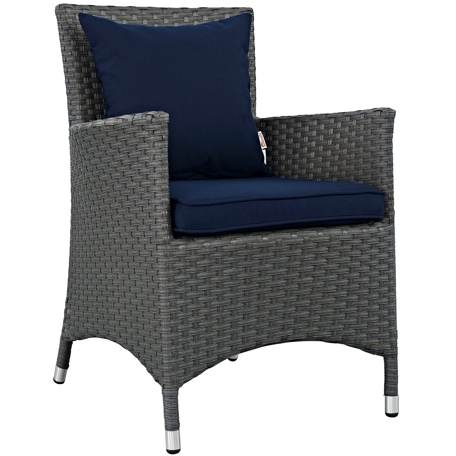 Sojourn Dining Outdoor Patio Sunbrella® Armchair - East Shore Modern Home Furnishings