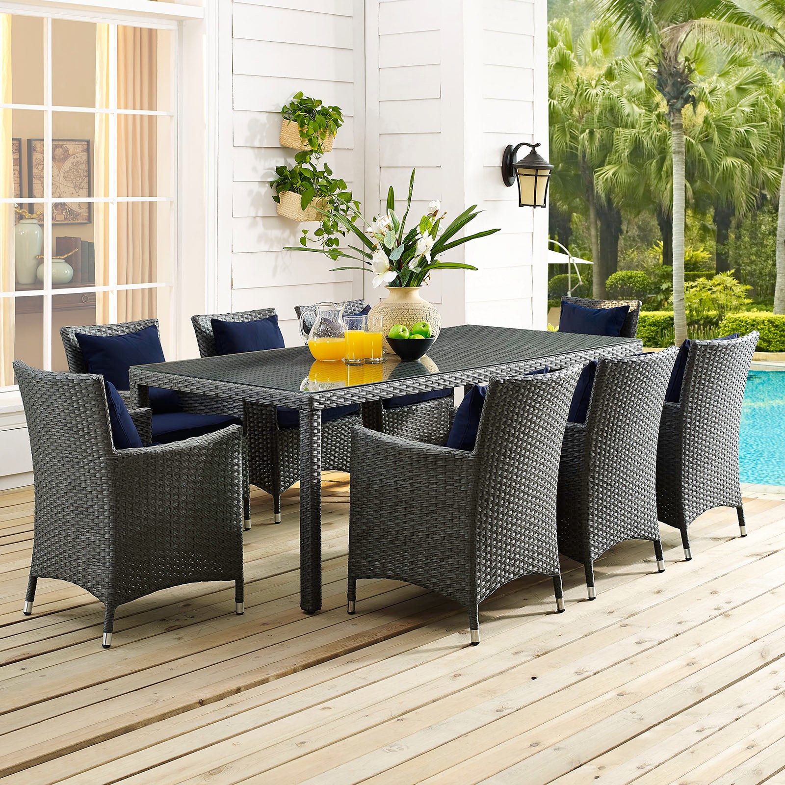 Sojourn 82" Outdoor Patio Dining Table - East Shore Modern Home Furnishings