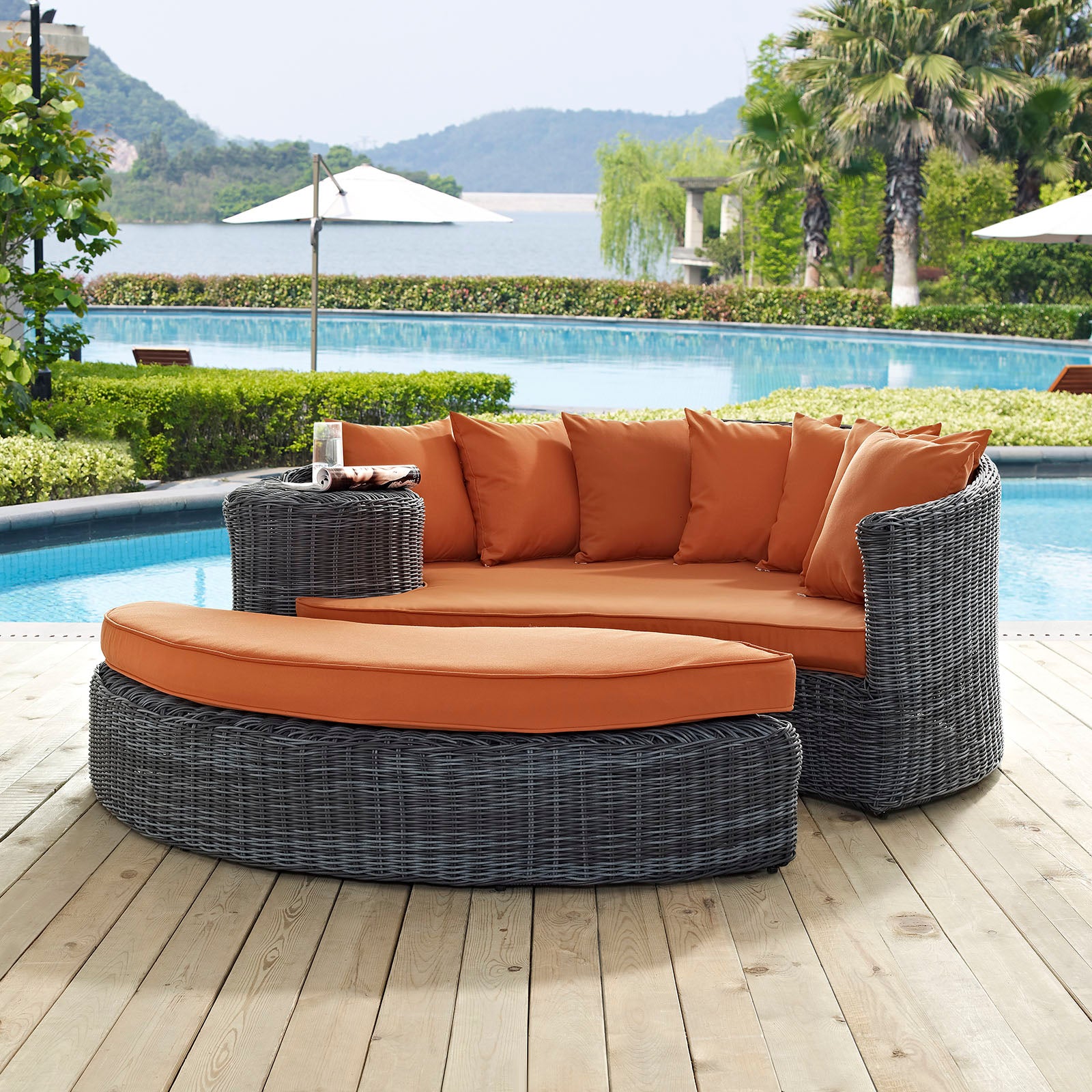 Summon Outdoor Patio Sunbrella® Daybed