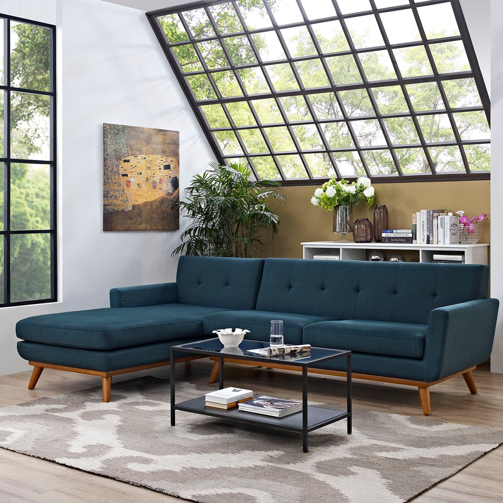 Engage Left-Facing Sectional Sofa - East Shore Modern Home Furnishings