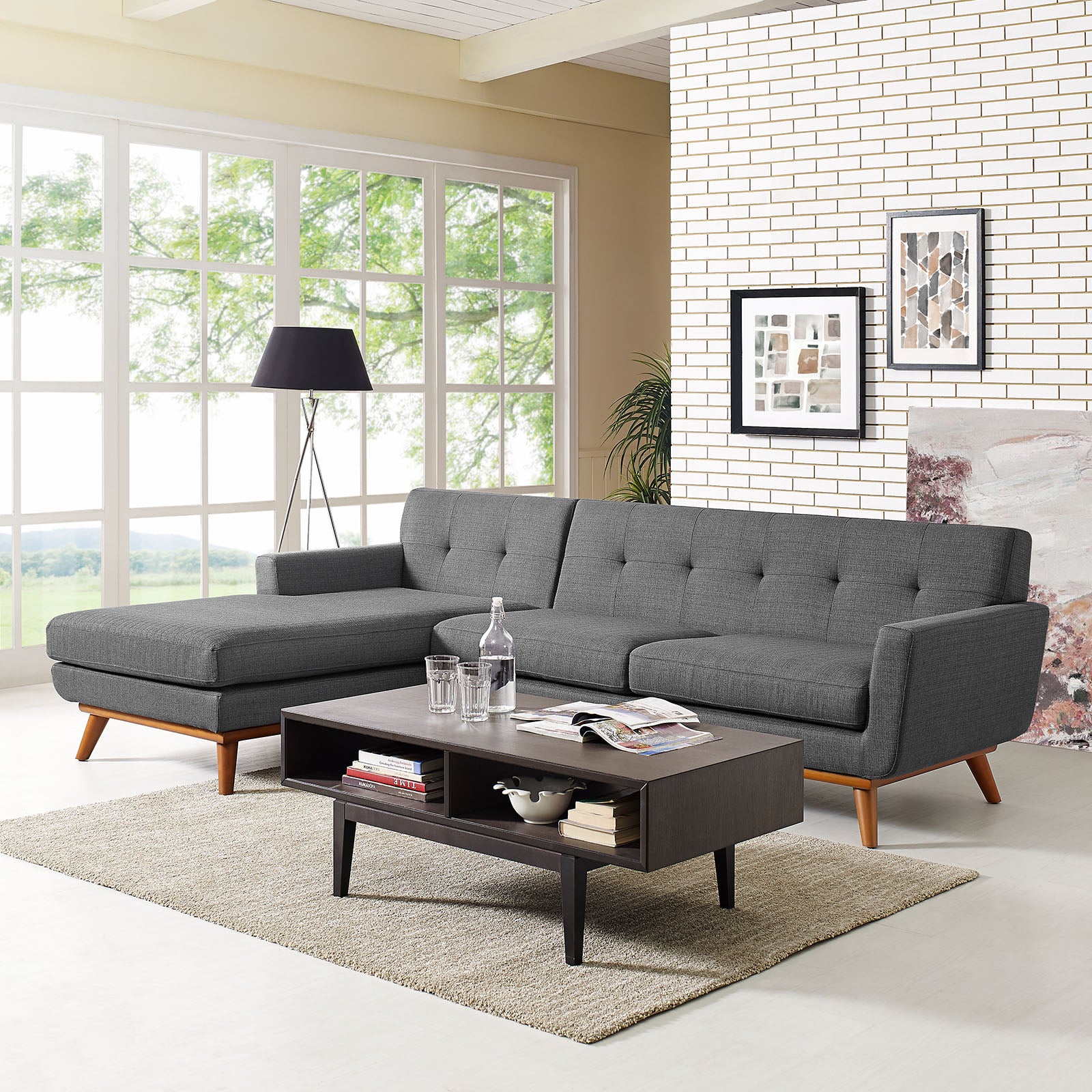 Engage Left-Facing Sectional Sofa - East Shore Modern Home Furnishings