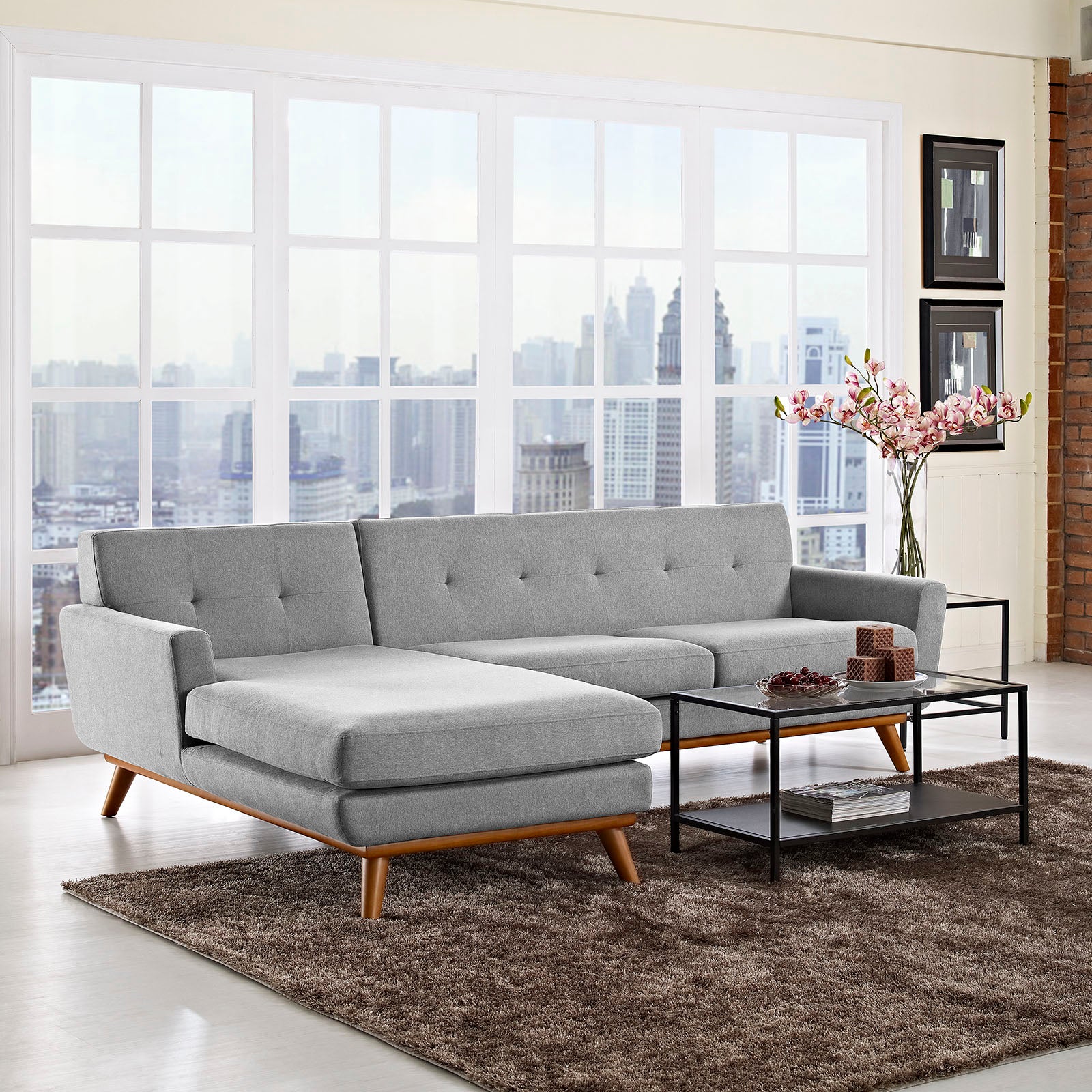 Engage Left-Facing Sectional Sofa - East Shore Modern Home Furnishings