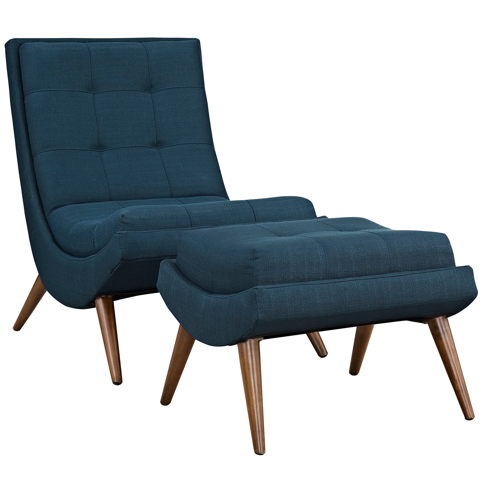 Ramp Upholstered Fabric Lounge Chair Set - East Shore Modern Home Furnishings