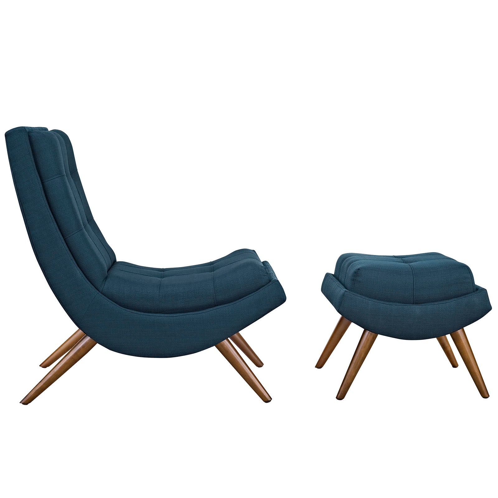 Ramp Upholstered Fabric Lounge Chair Set - East Shore Modern Home Furnishings