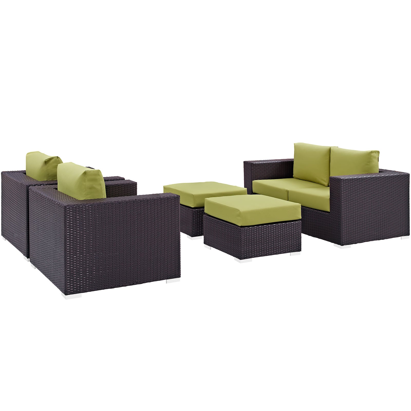 Convene 5 Piece Outdoor Patio Sofa Set - East Shore Modern Home Furnishings