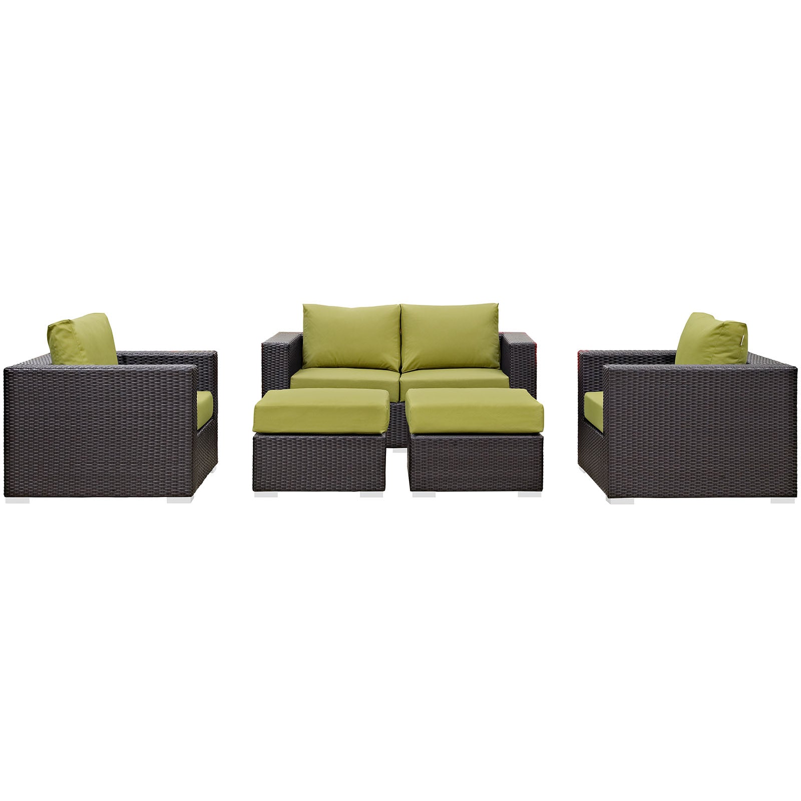 Convene 5 Piece Outdoor Patio Sofa Set - East Shore Modern Home Furnishings