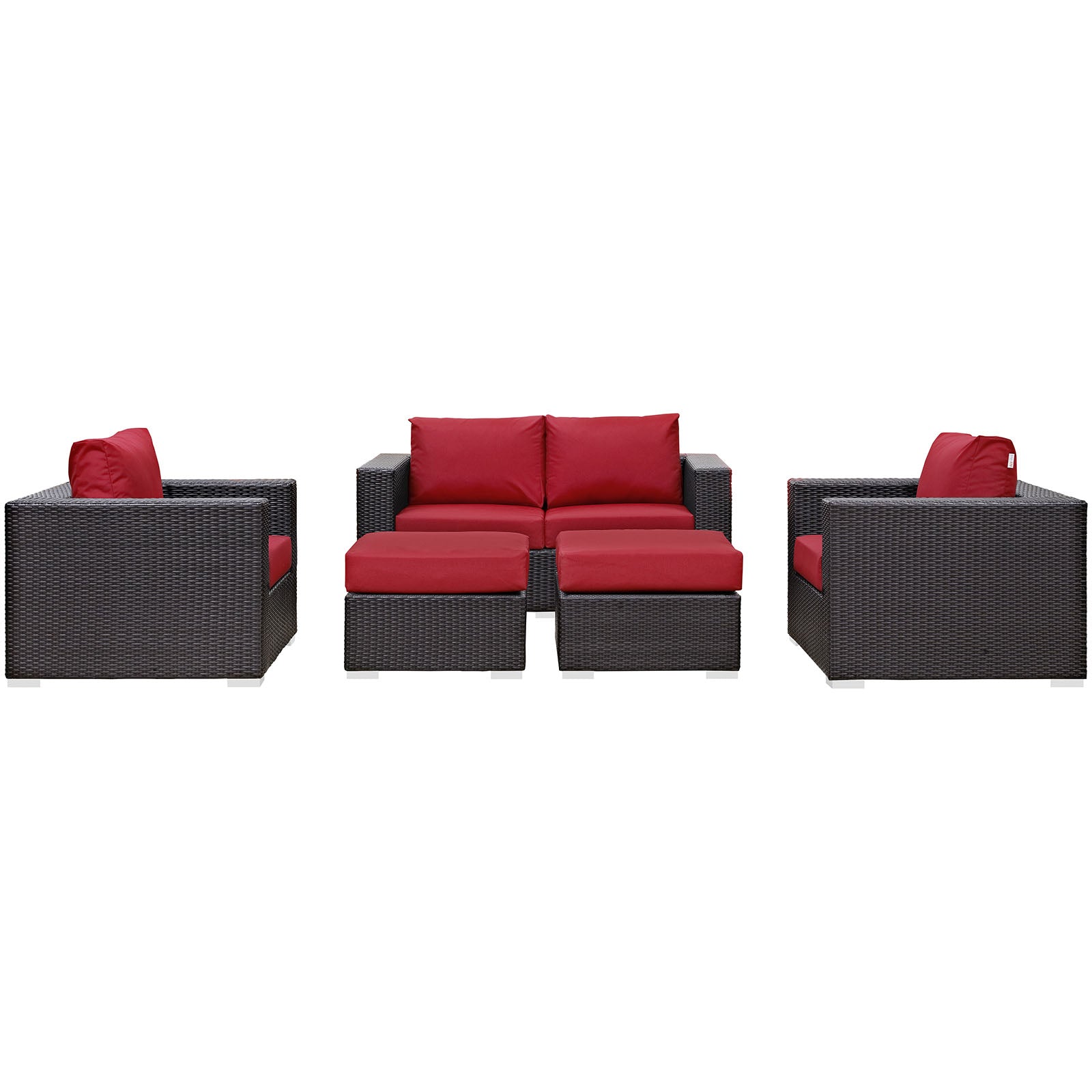 Convene 5 Piece Outdoor Patio Sofa Set - East Shore Modern Home Furnishings