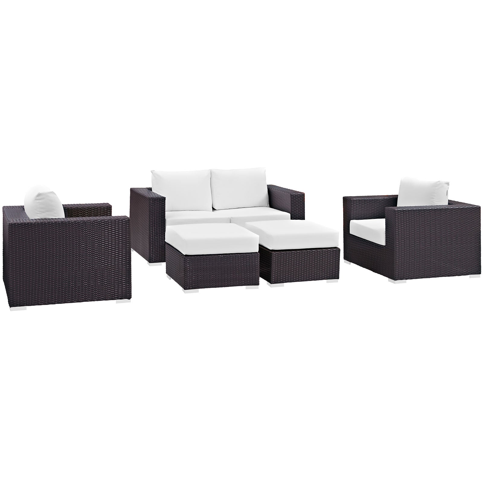 Convene 5 Piece Outdoor Patio Sofa Set - East Shore Modern Home Furnishings