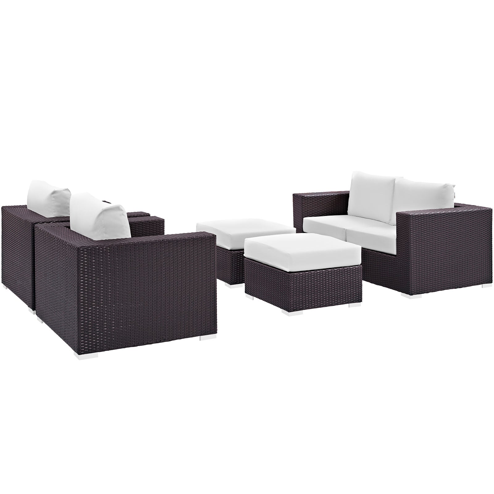 Convene 5 Piece Outdoor Patio Sofa Set - East Shore Modern Home Furnishings