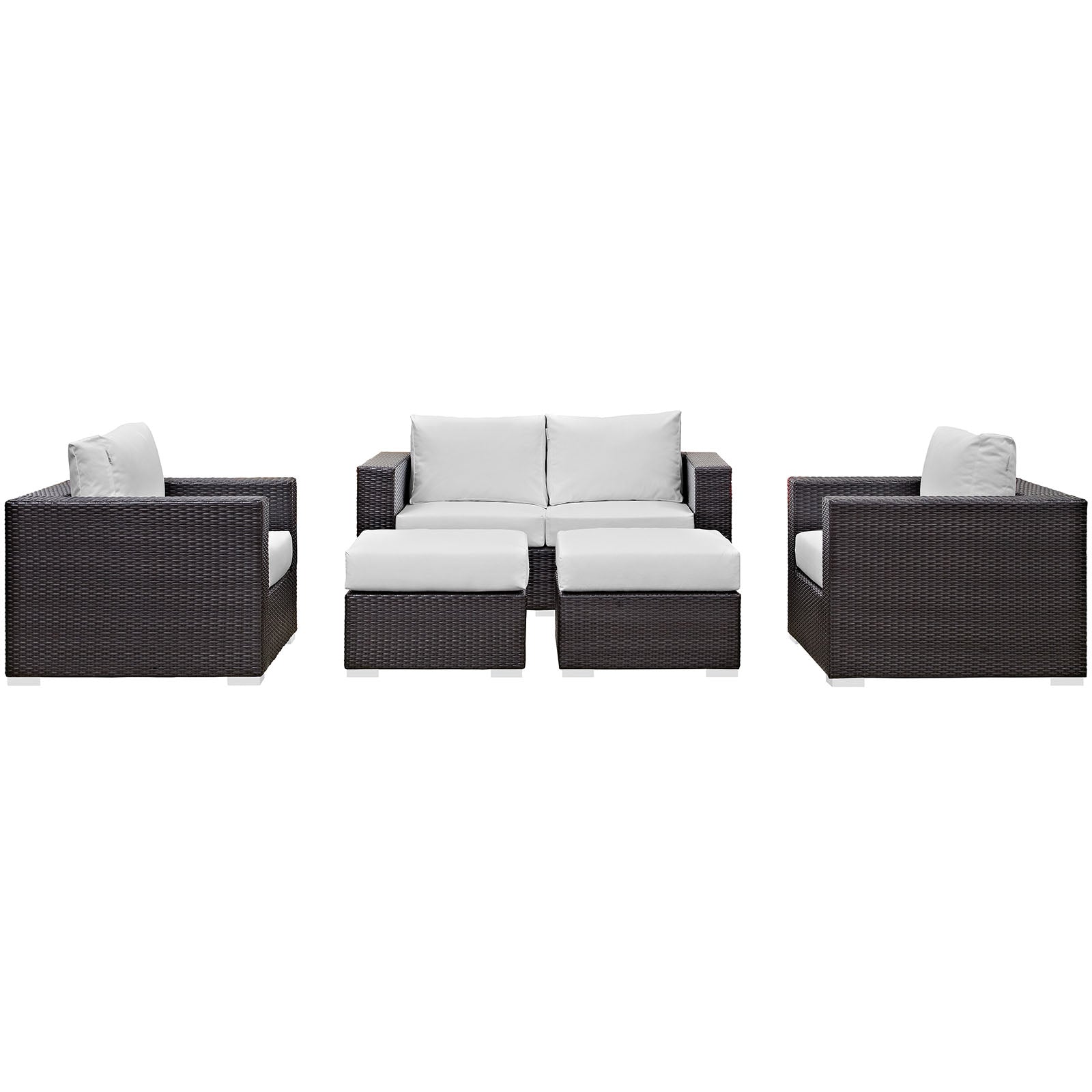 Convene 5 Piece Outdoor Patio Sofa Set - East Shore Modern Home Furnishings