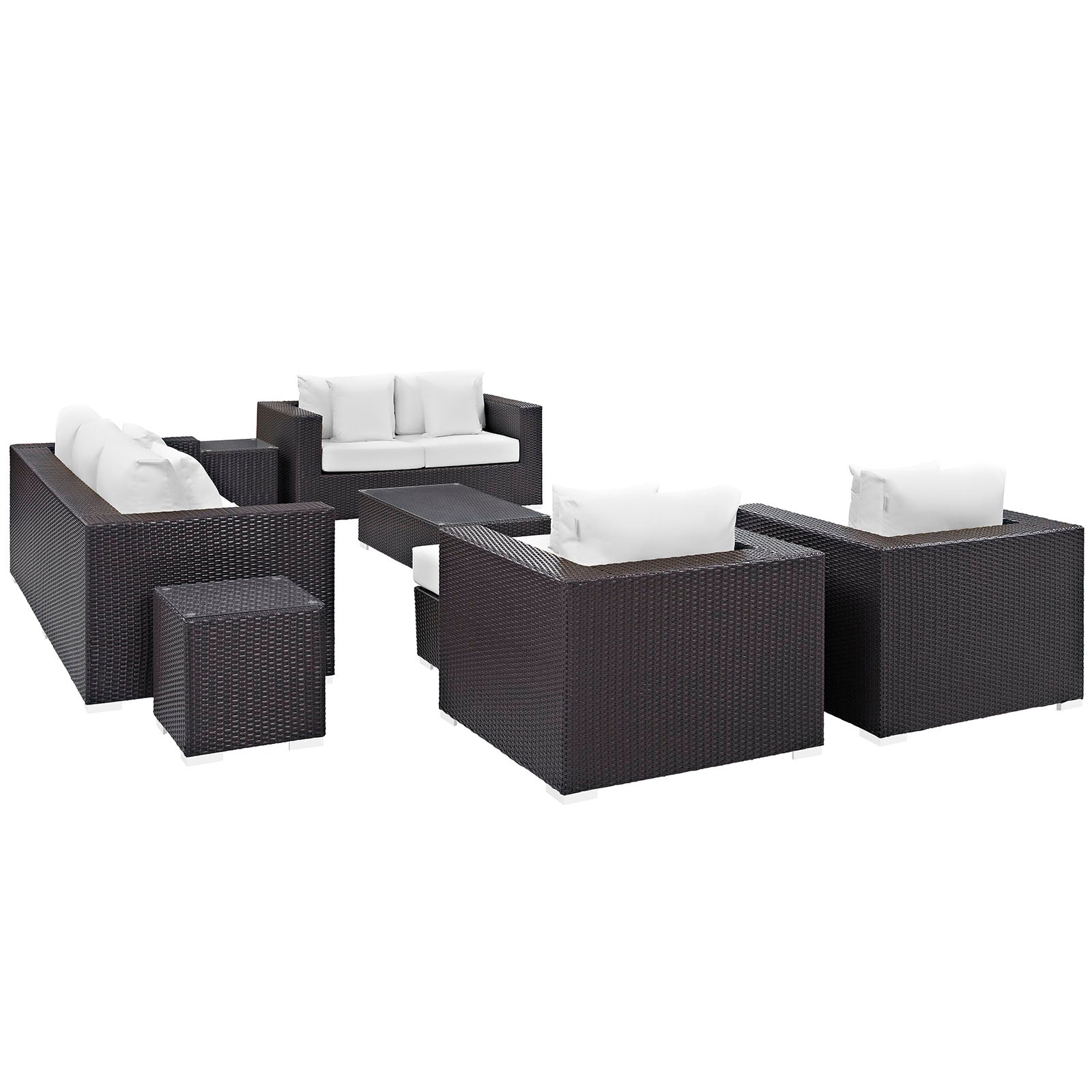 Convene 9 Piece Outdoor Patio Sofa Set - East Shore Modern Home Furnishings