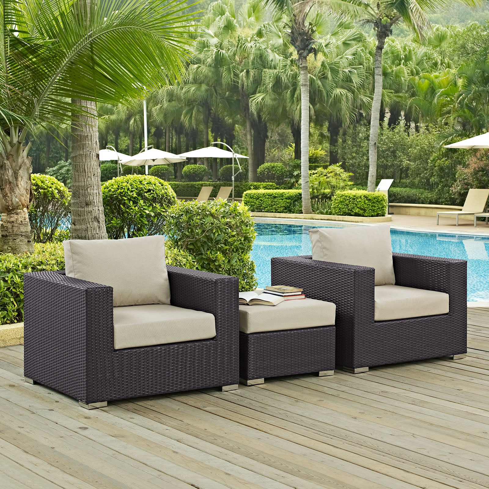 Convene 3 Piece Outdoor Patio Sofa Set - East Shore Modern Home Furnishings