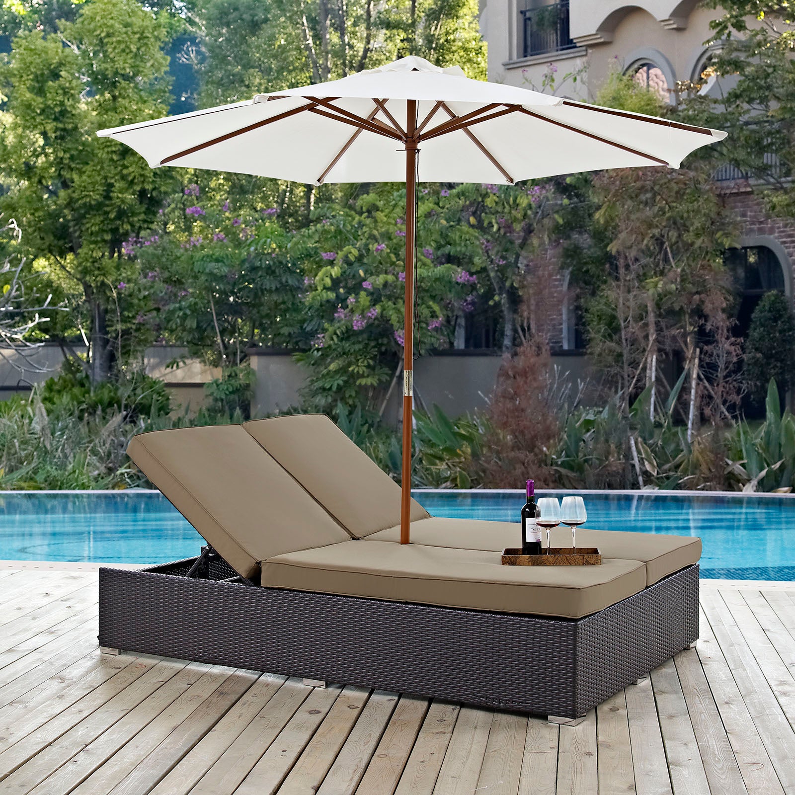 Convene Double Outdoor Patio Chaise - East Shore Modern Home Furnishings